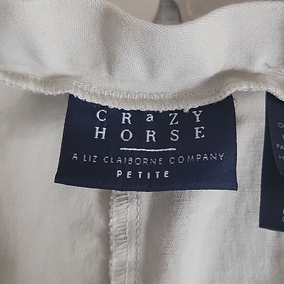 Crazy Horse high rise slim ankle pant in ivory Size 14P - Picture 7 of 11